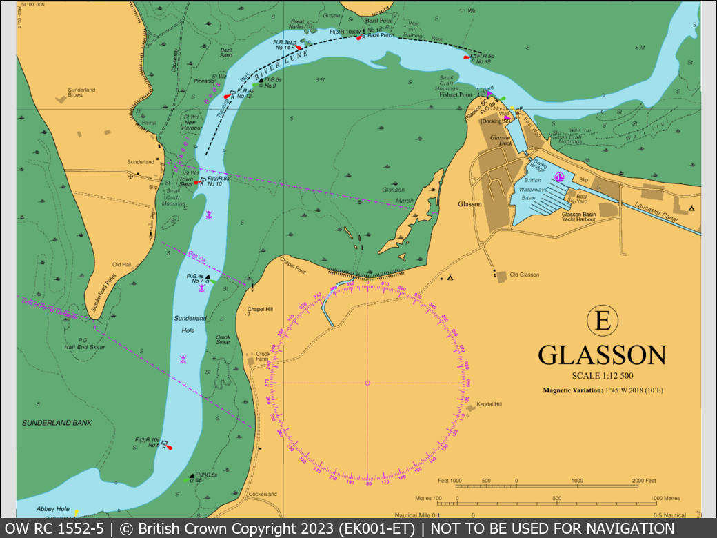 OceanWise Raster Chart 1552 panels