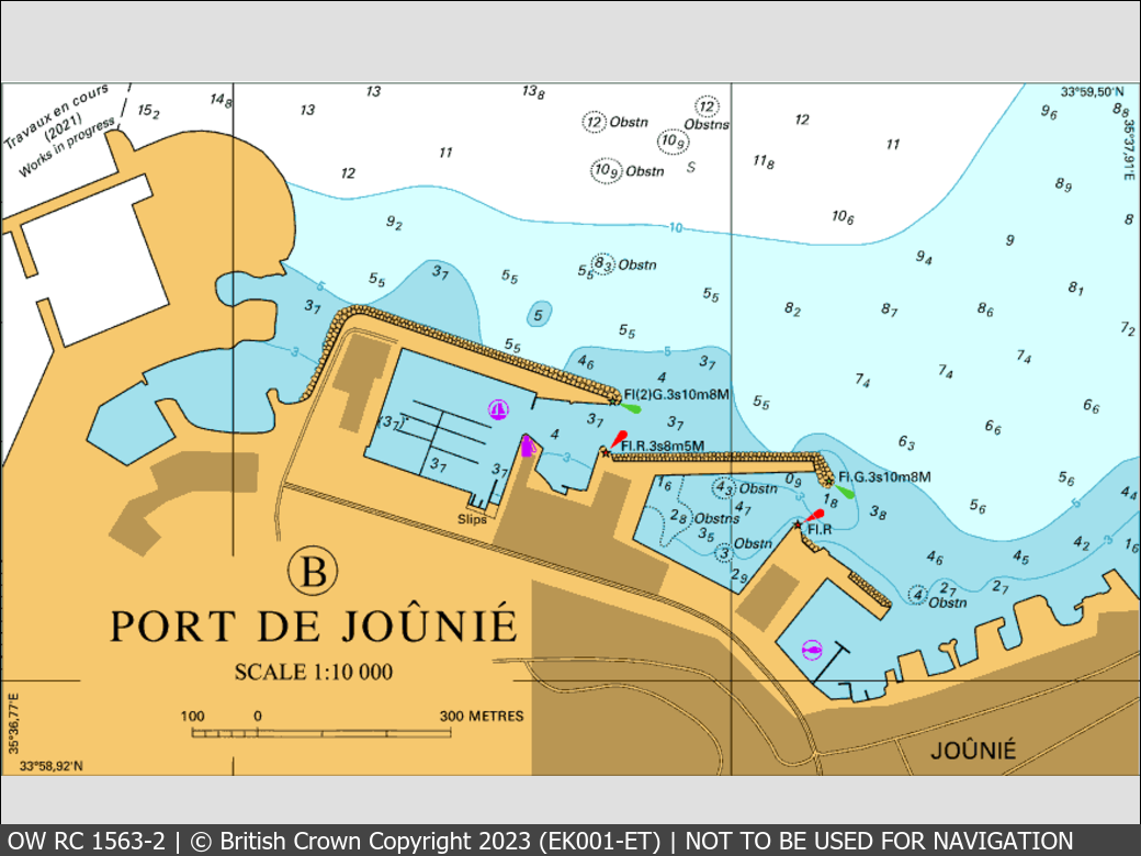 OceanWise Raster Chart 1563 panels