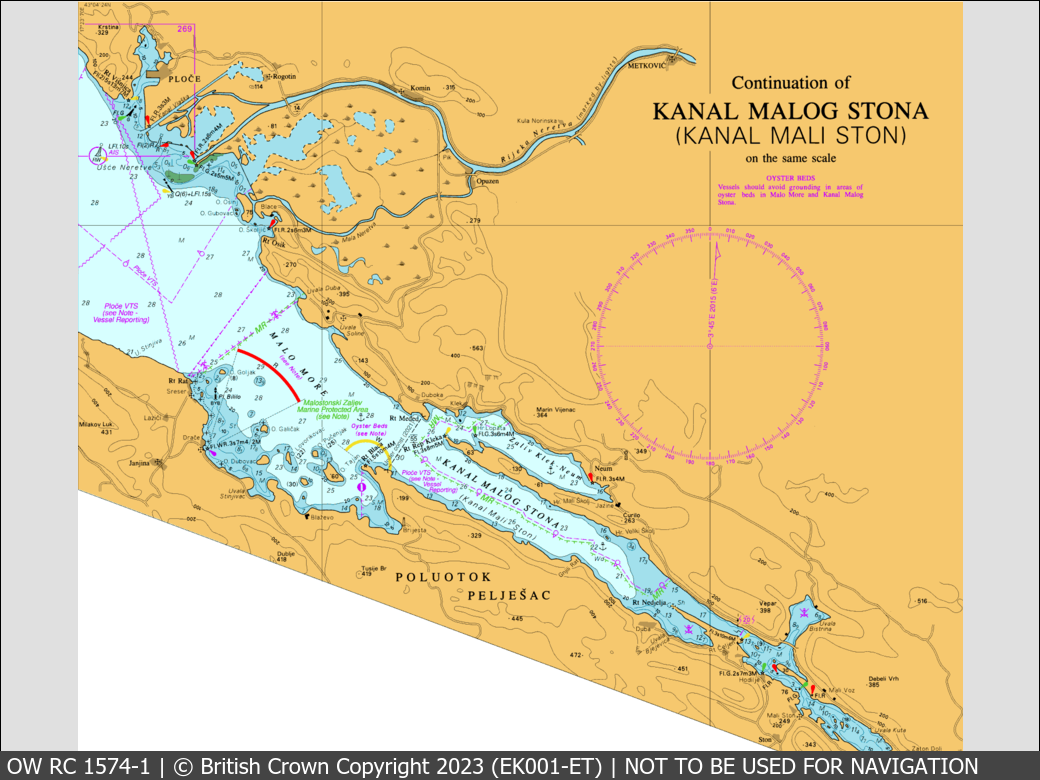 OceanWise Raster Chart 1574 panels