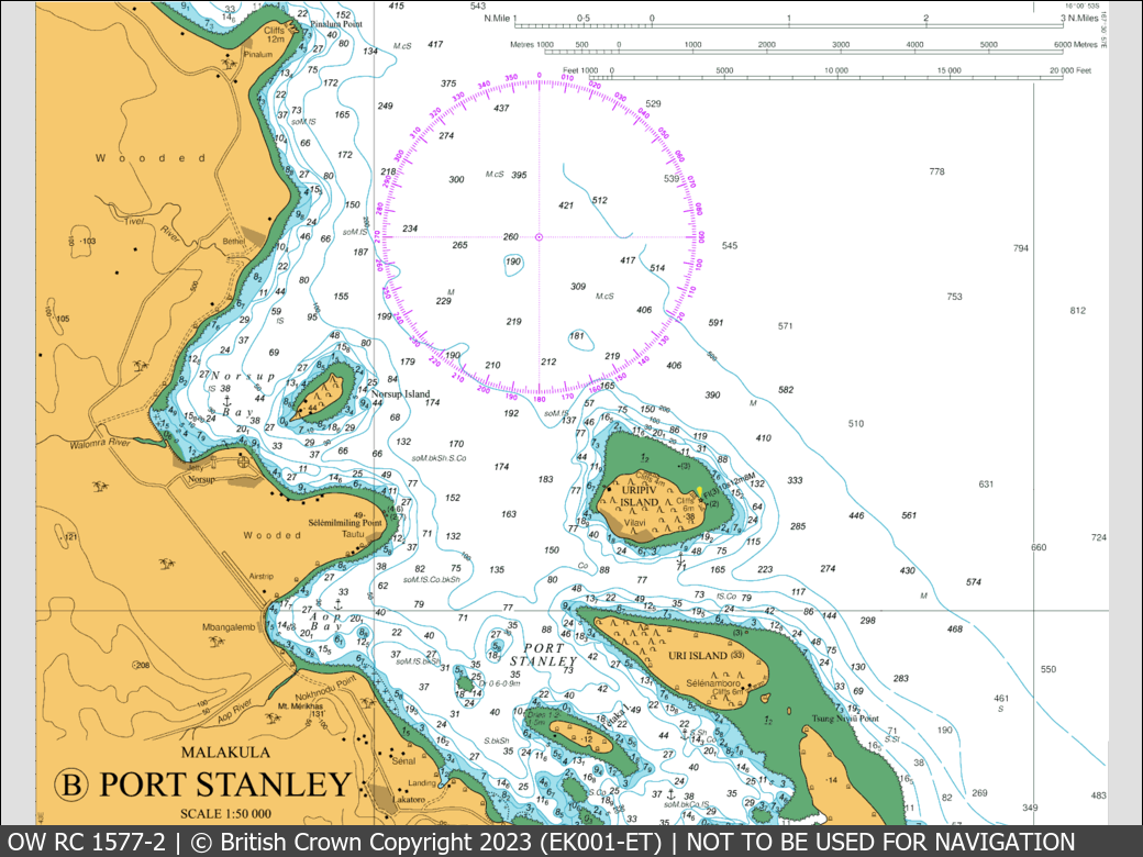 OceanWise Raster Chart 1577 panels