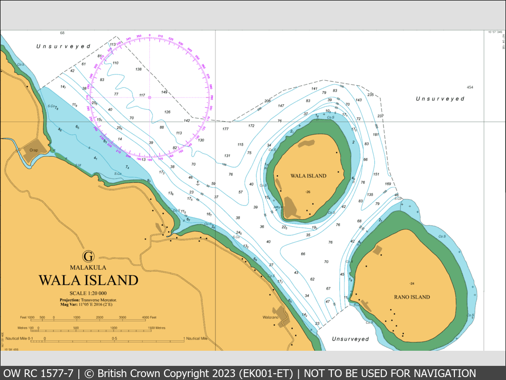 OceanWise Raster Chart 1577 panels