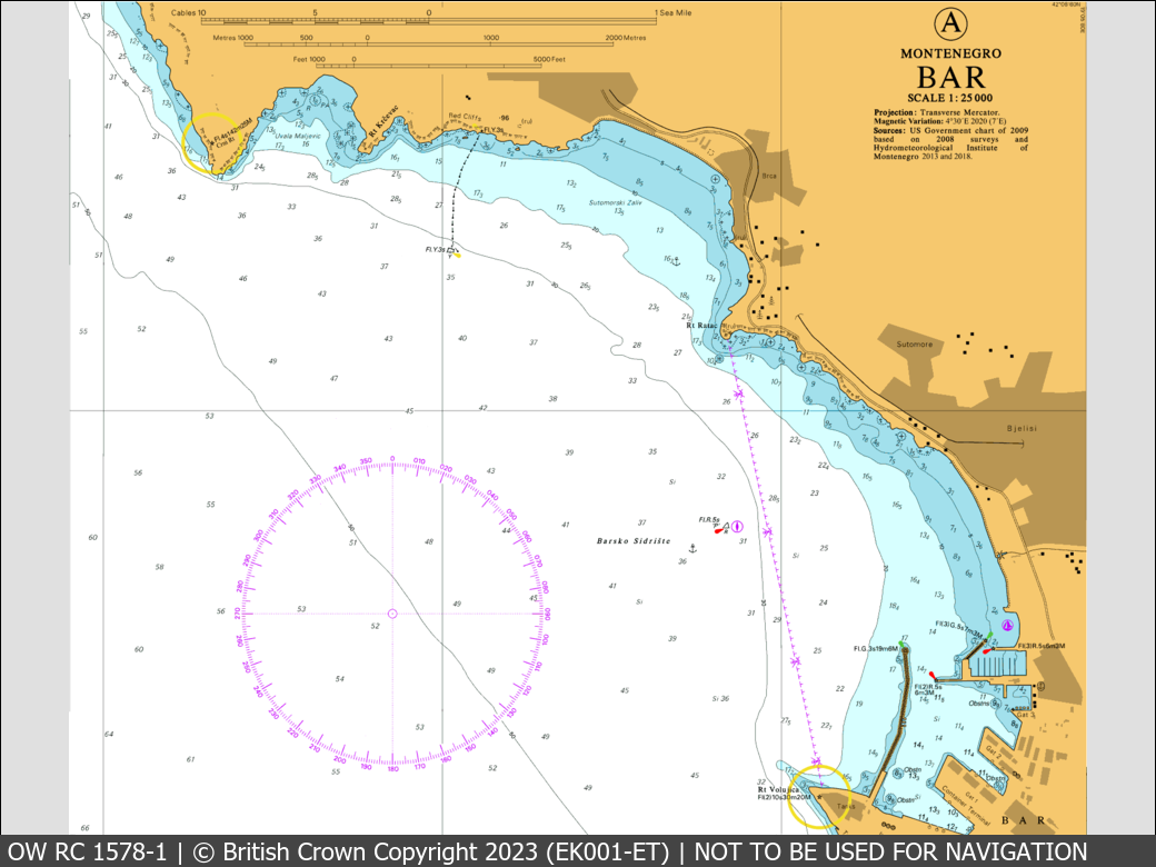 OceanWise Raster Chart 1578 panels