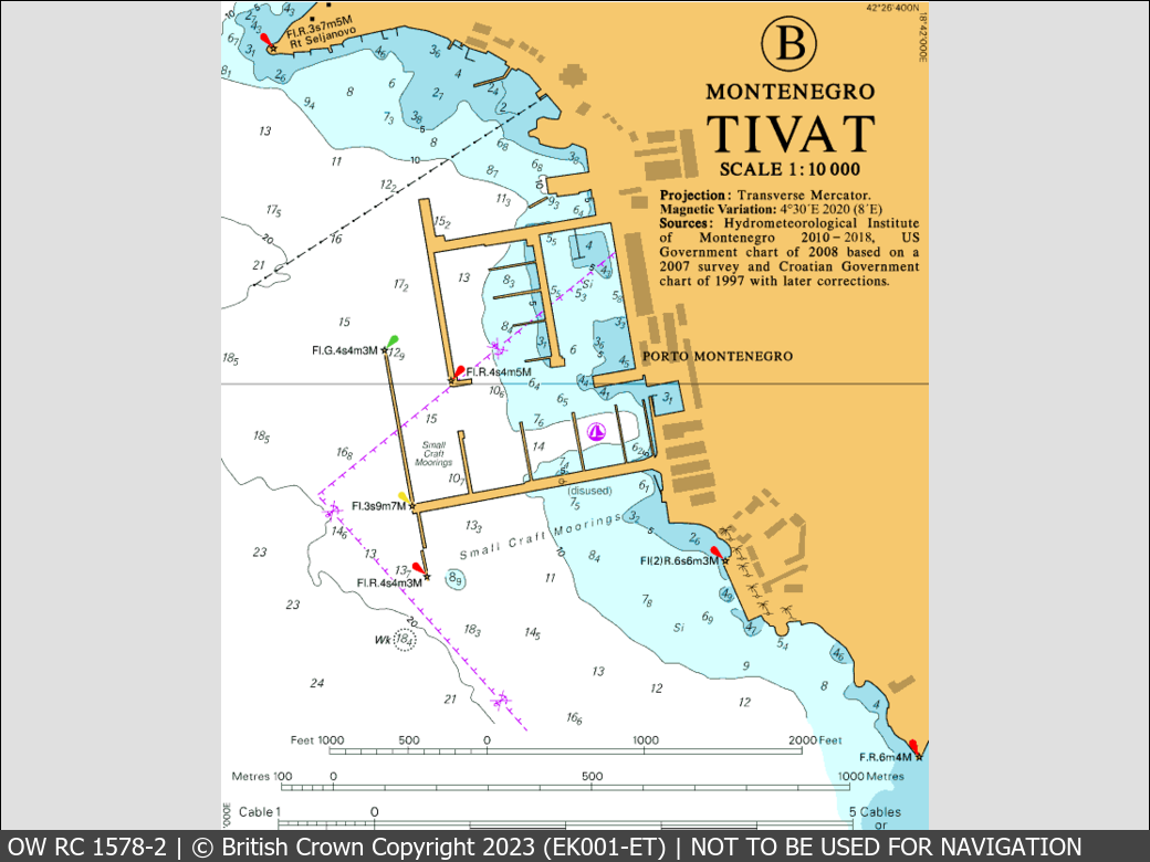 OceanWise Raster Chart 1578 panels