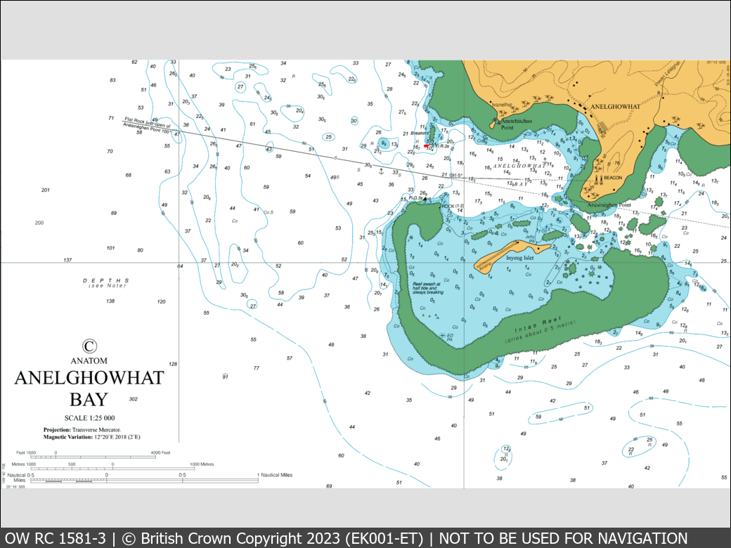 OceanWise Raster Chart 1581 panels