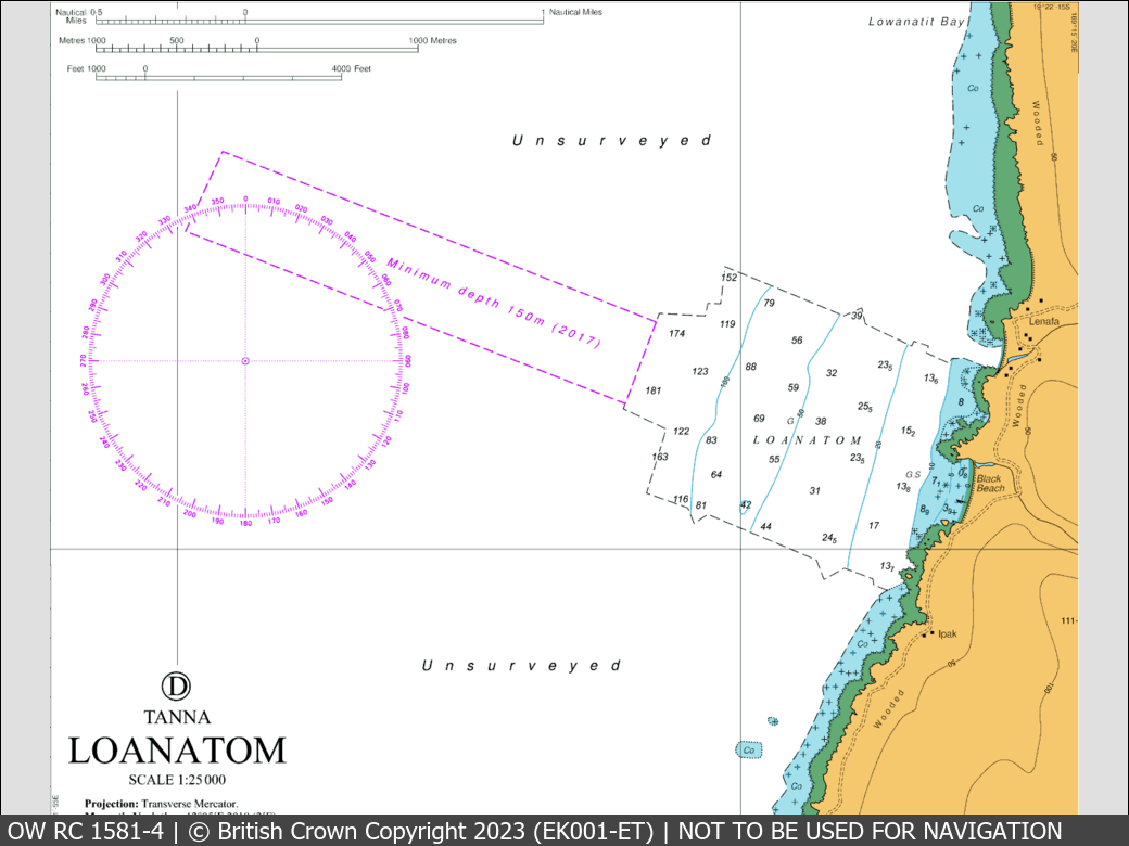 OceanWise Raster Chart 1581 panels