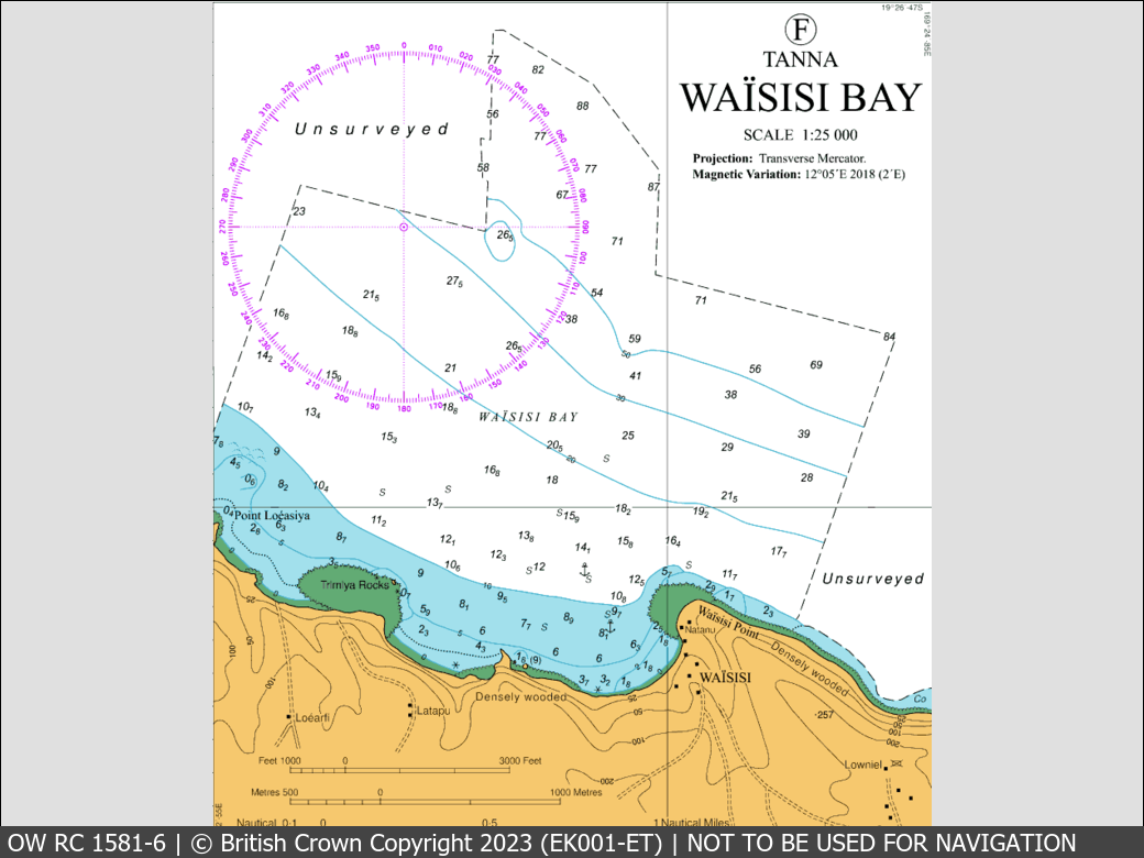 OceanWise Raster Chart 1581 panels