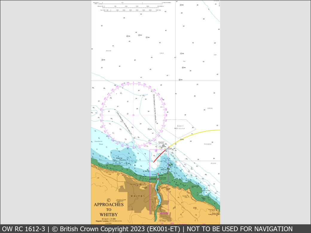 OceanWise Raster Chart 1612 panels