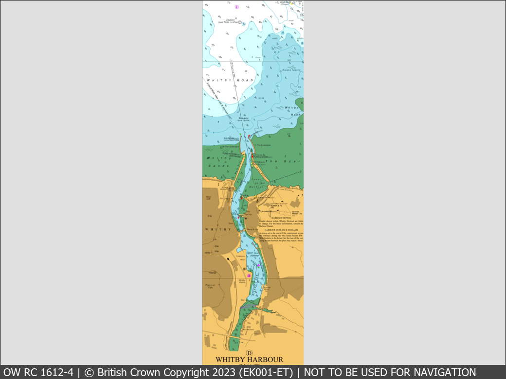 OceanWise Raster Chart 1612 panels