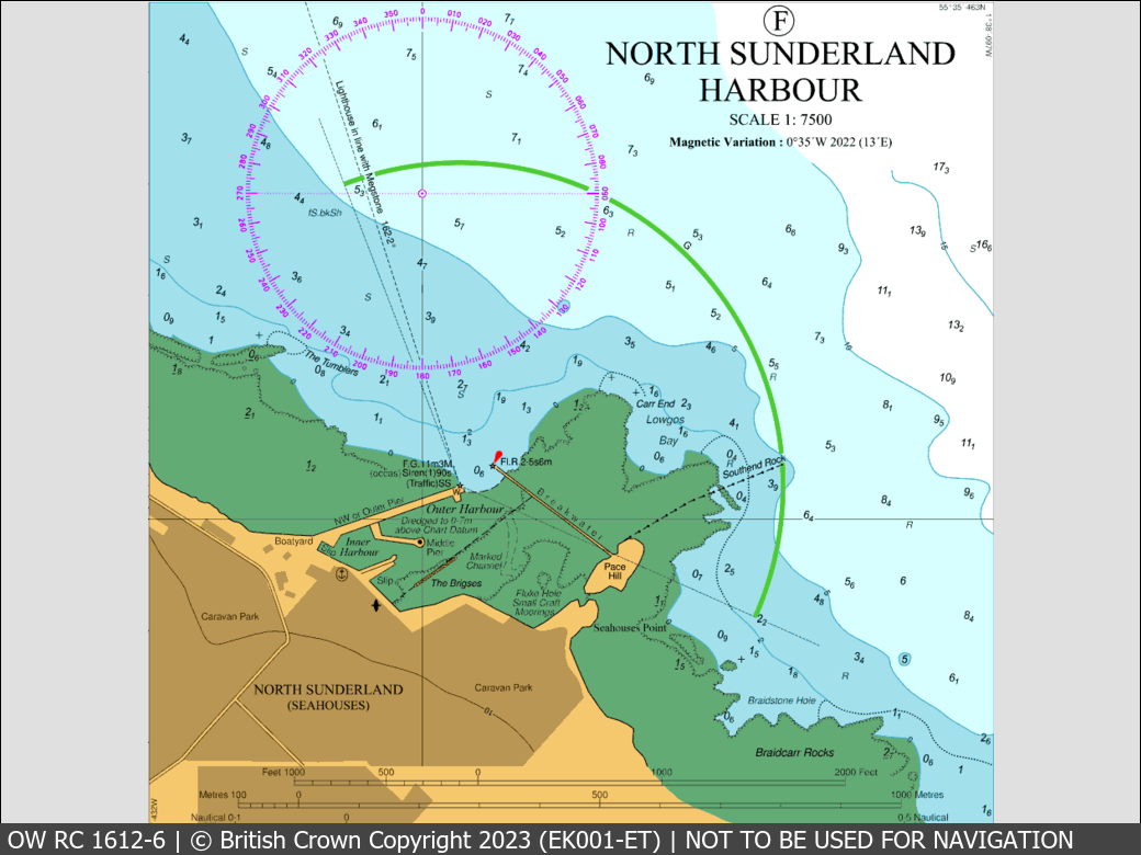 OceanWise Raster Chart 1612 panels