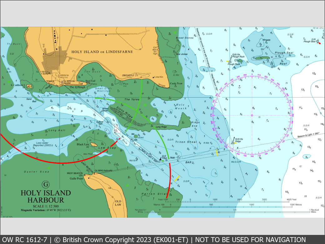 OceanWise Raster Chart 1612 panels