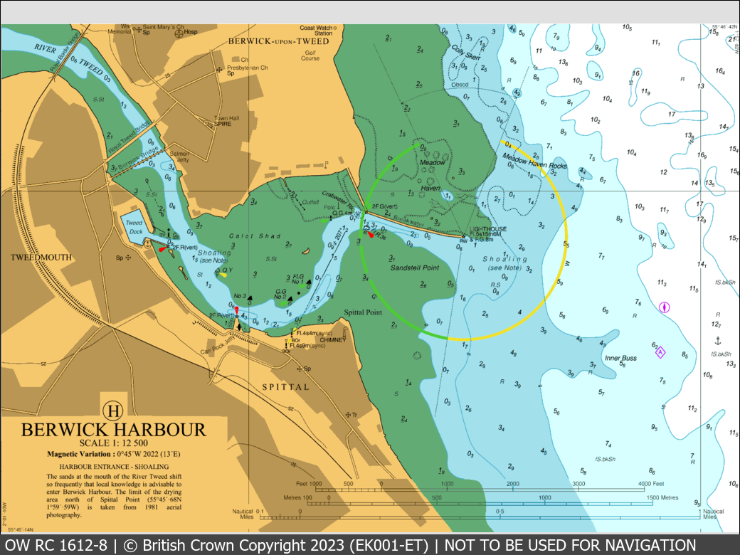 OceanWise Raster Chart 1612 panels