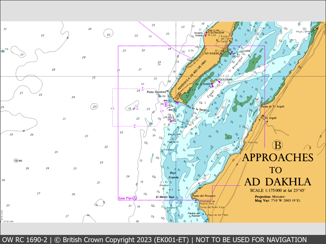 OceanWise Raster Chart 1690 panels