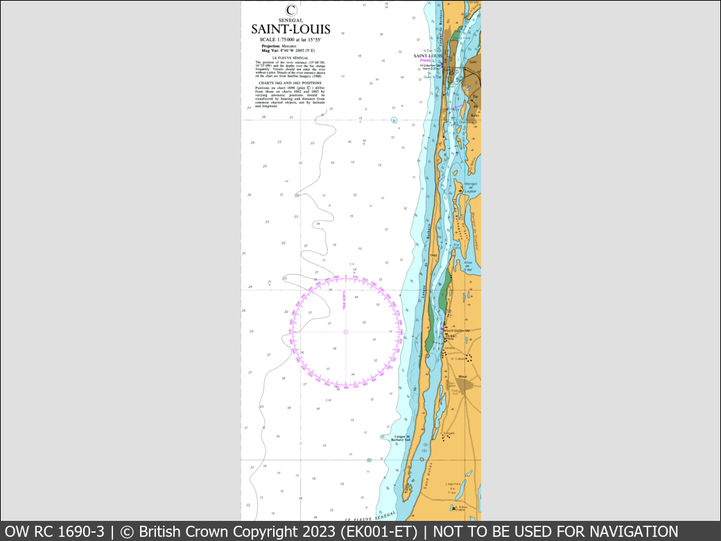 OceanWise Raster Chart 1690 panels