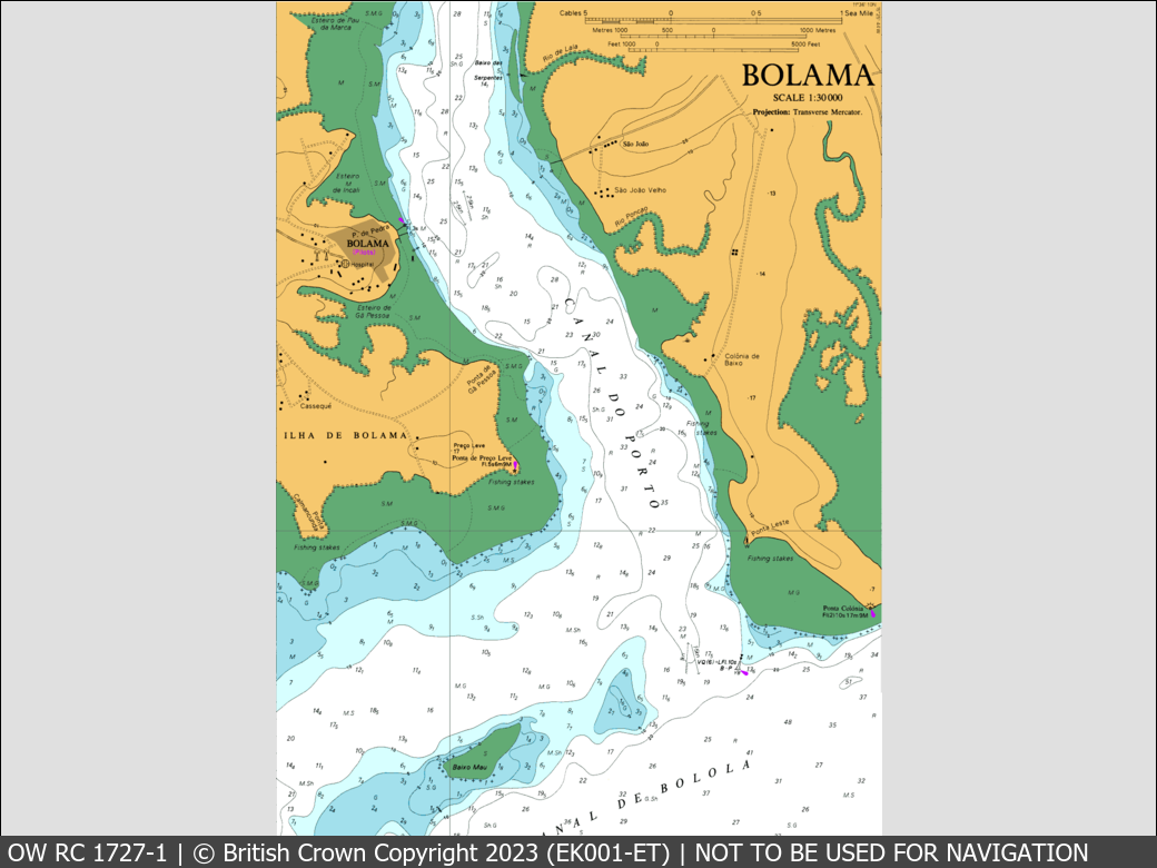 OceanWise Raster Chart 1727 panels