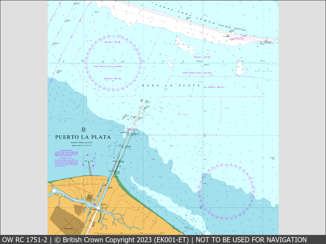 OceanWise Raster Chart 1751 panels