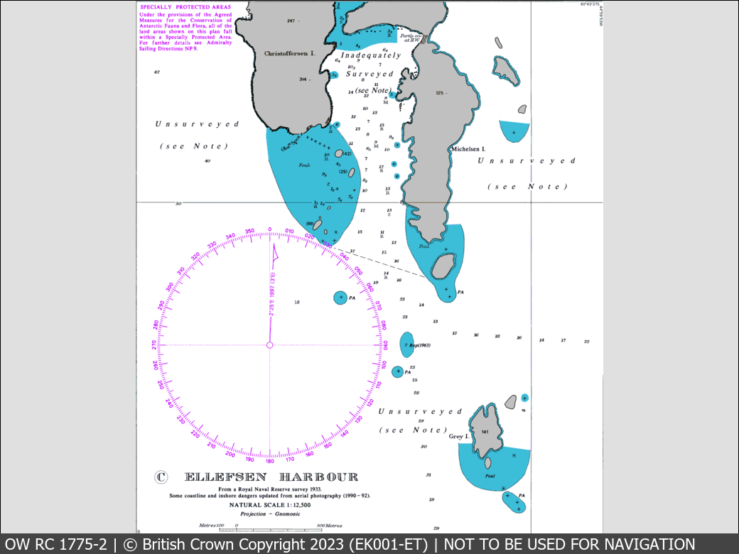 OceanWise Raster Chart 1775 panels