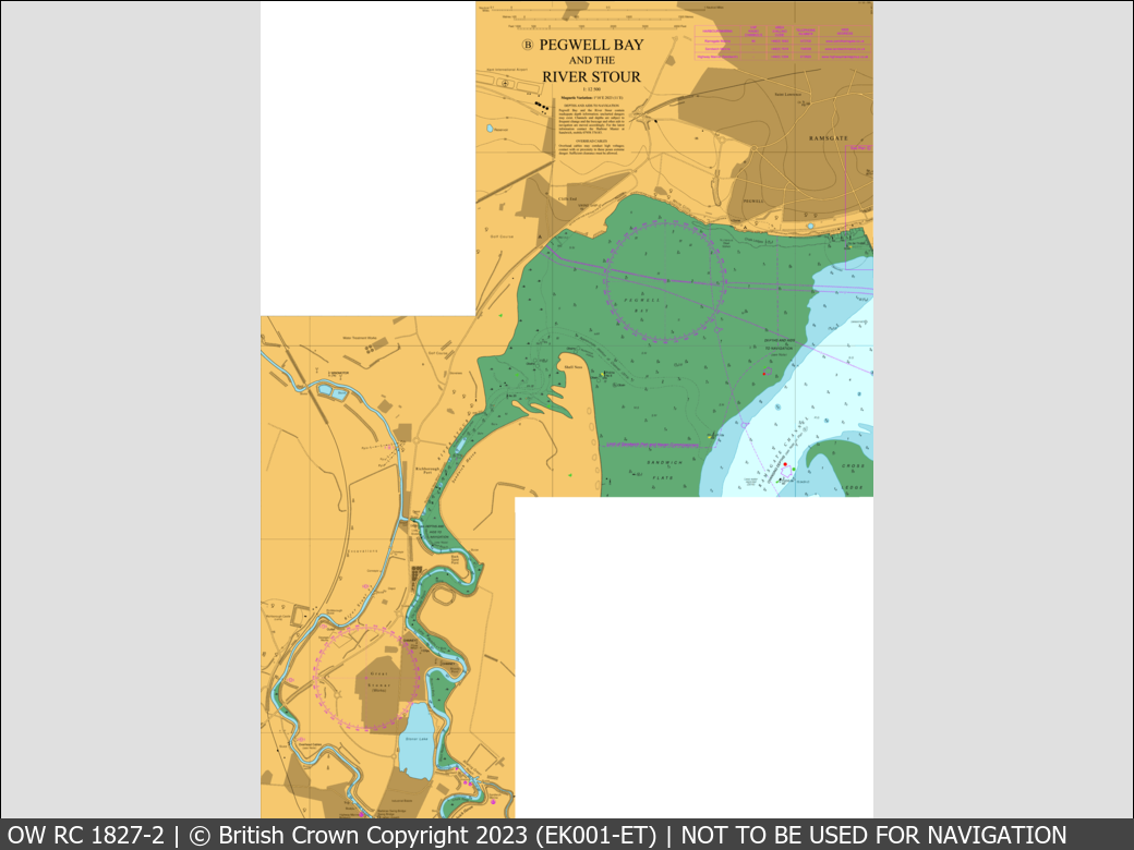 OceanWise Raster Chart 1827 panels