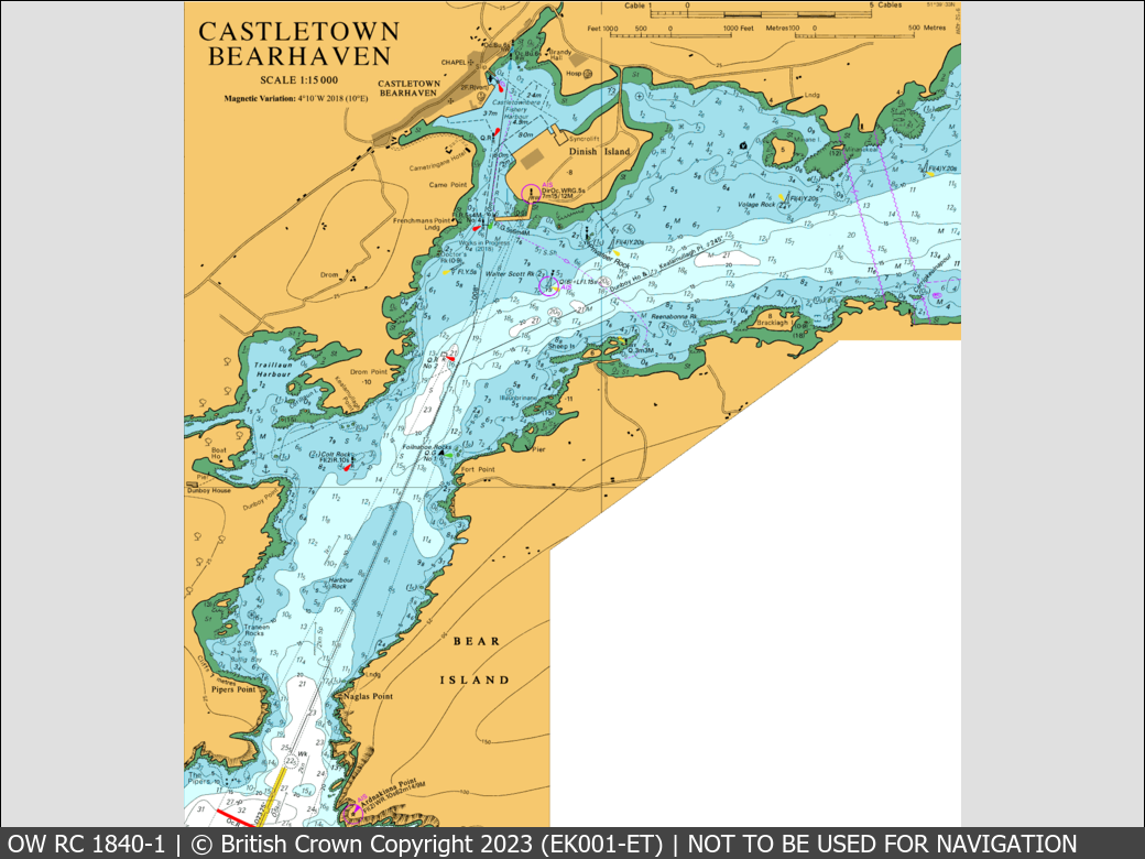 OceanWise Raster Chart 1840 panels