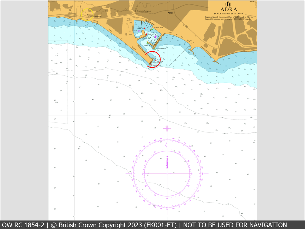 OceanWise Raster Chart 1854 panels