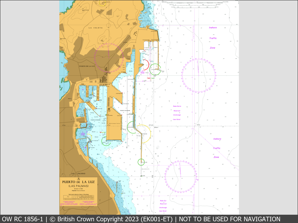 OceanWise Raster Chart 1856 panels