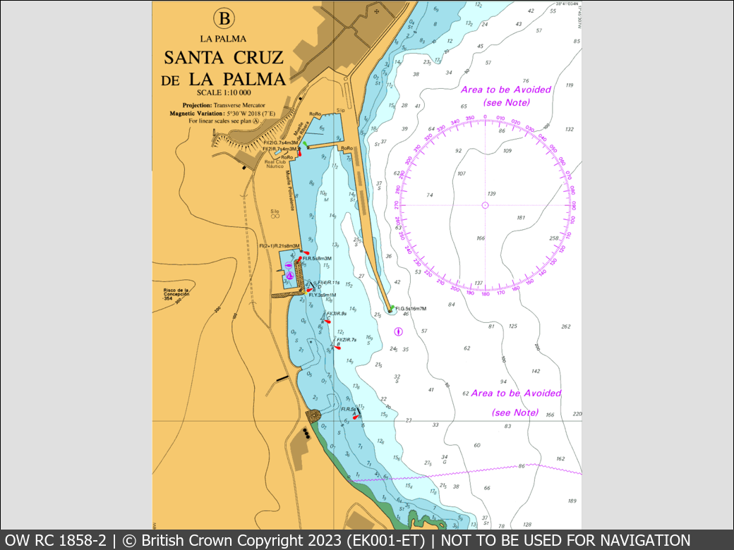 OceanWise Raster Chart 1858 panels