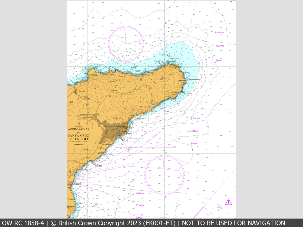 OceanWise Raster Chart 1858 panels