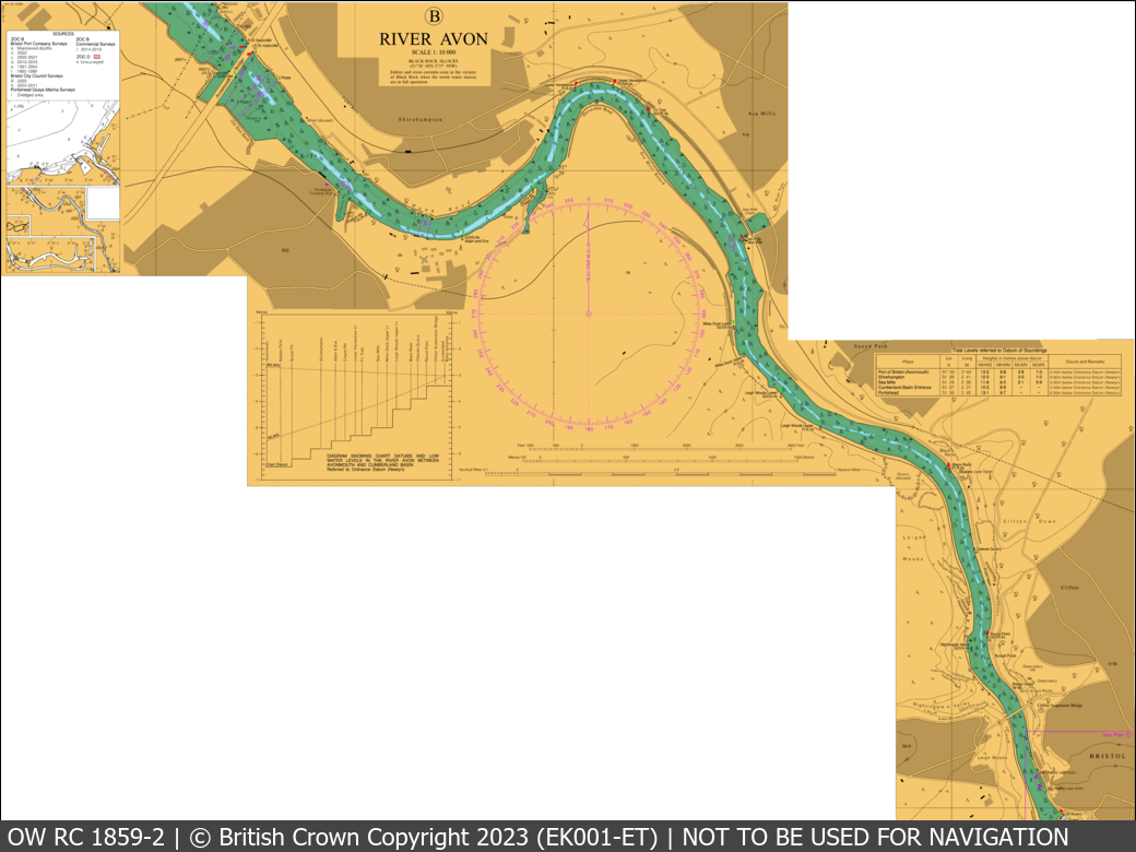 OceanWise Raster Chart 1859 panels