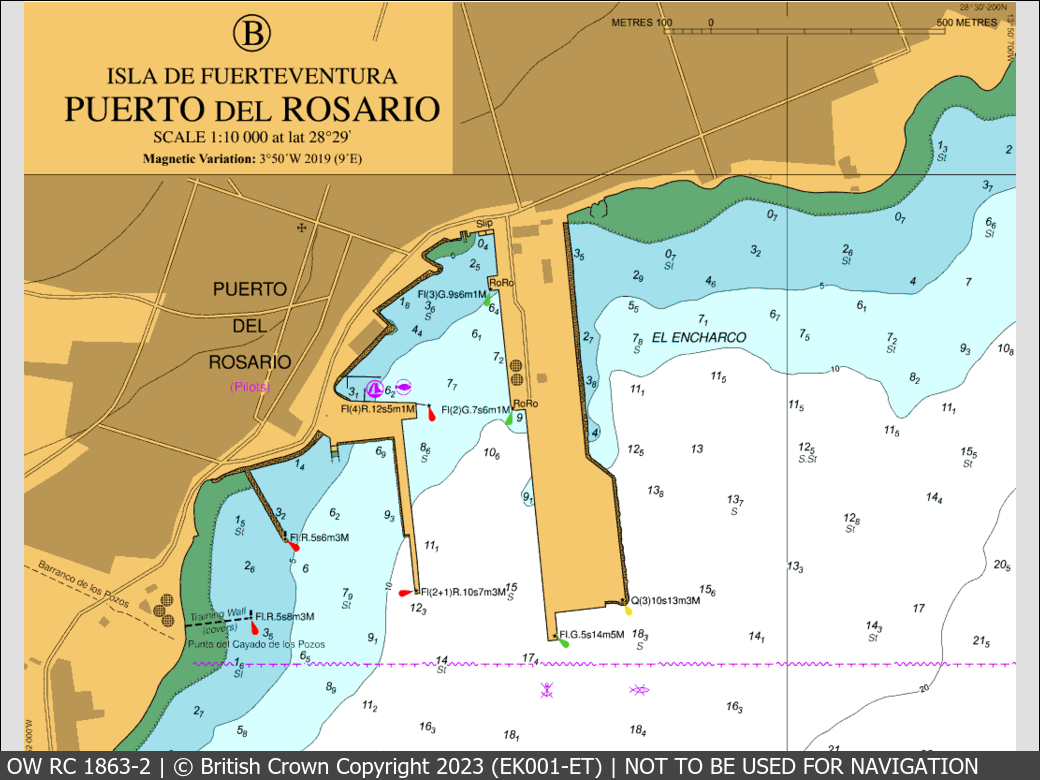 OceanWise Raster Chart 1863 panels