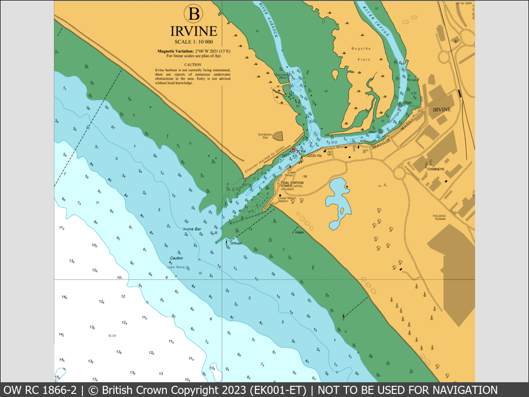 OceanWise Raster Chart 1866 panels