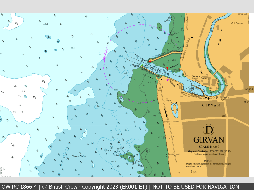 OceanWise Raster Chart 1866 panels