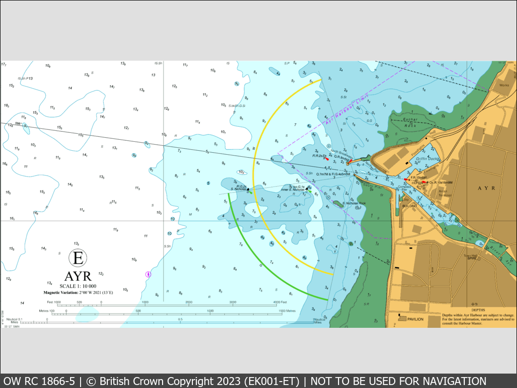 OceanWise Raster Chart 1866 panels