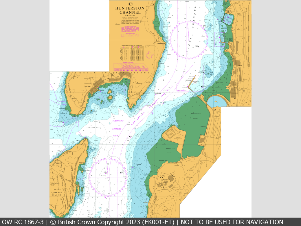 OceanWise Raster Chart 1867 panels