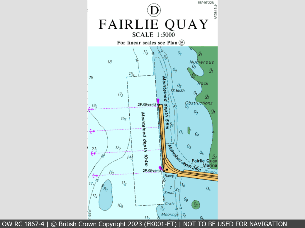 OceanWise Raster Chart 1867 panels