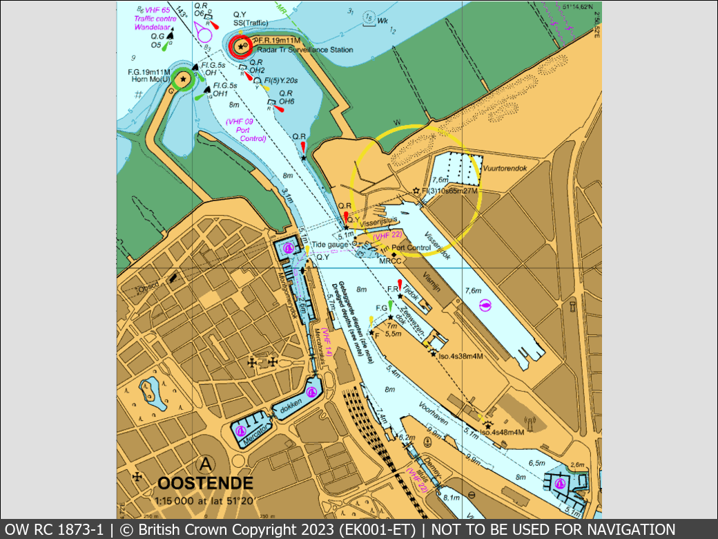 OceanWise Raster Chart 1873 panels