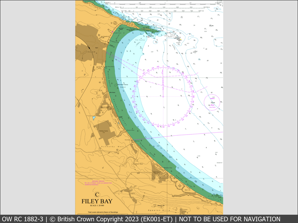 OceanWise Raster Chart 1882 panels