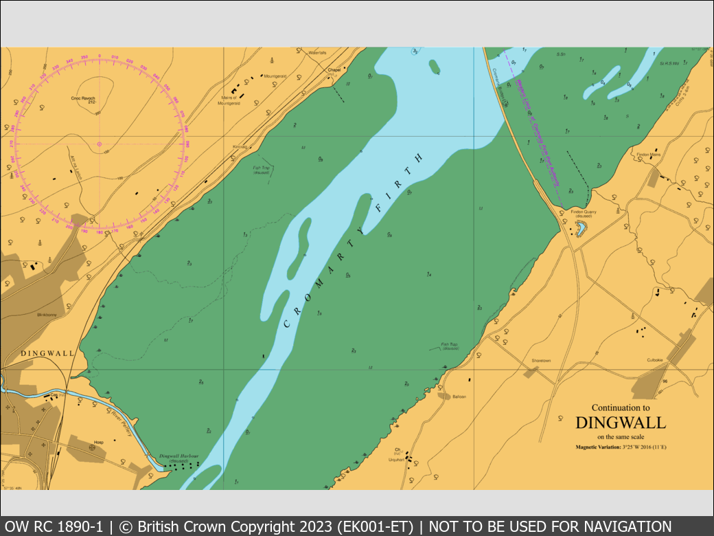 OceanWise Raster Chart 1890 panels