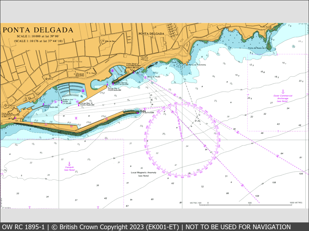 OceanWise Raster Chart 1895 panels