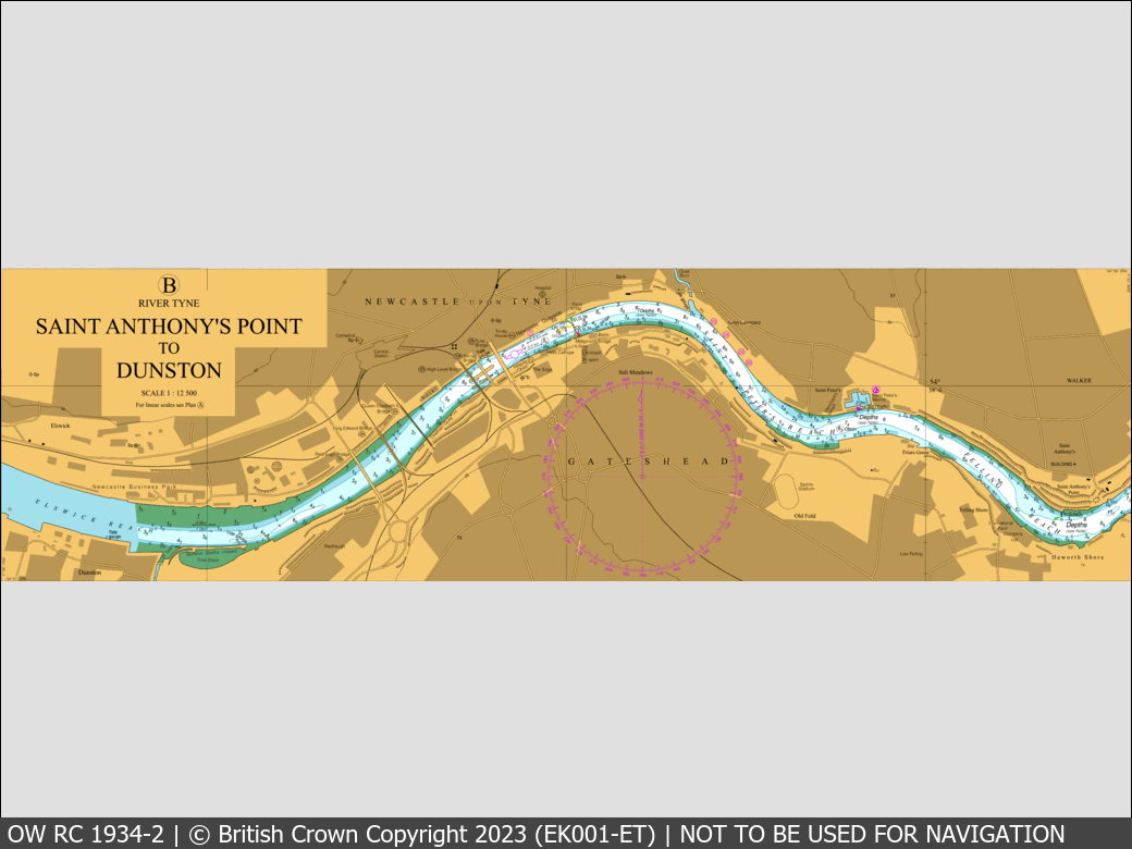 OceanWise Raster Chart 1934 panels