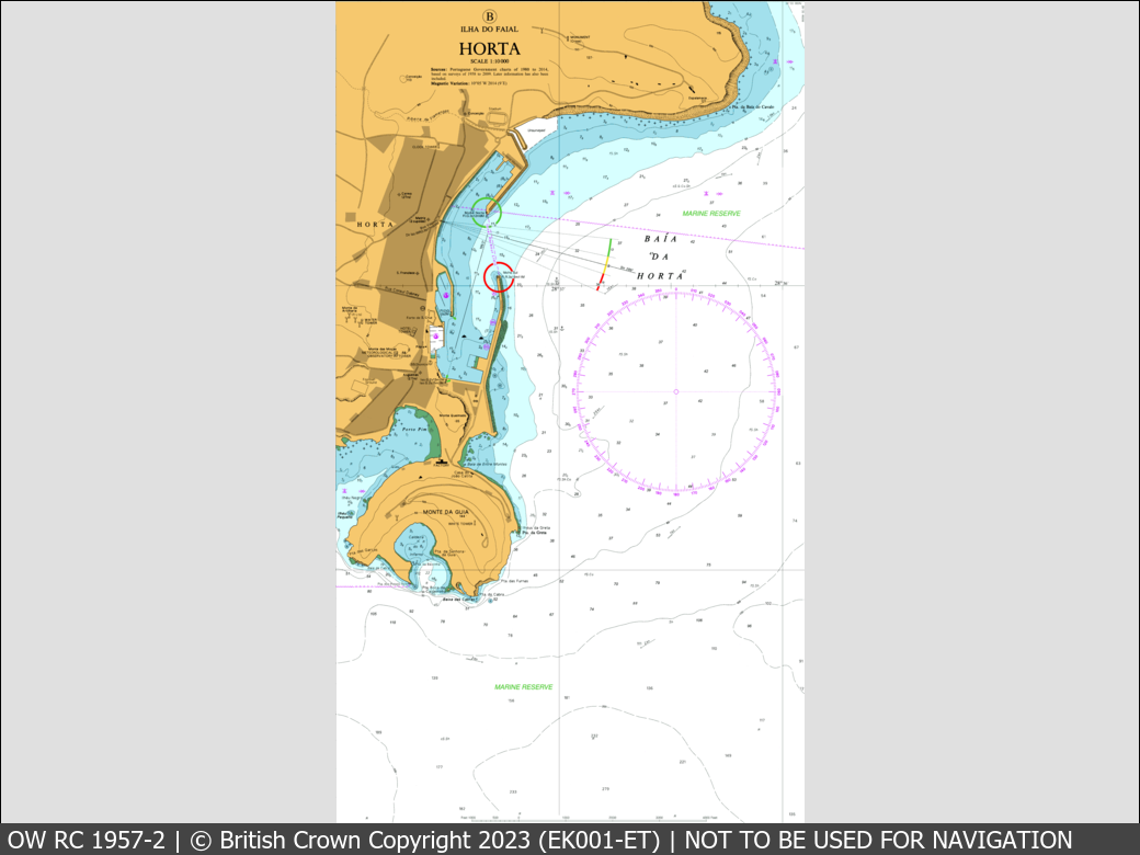 OceanWise Raster Chart 1957 panels