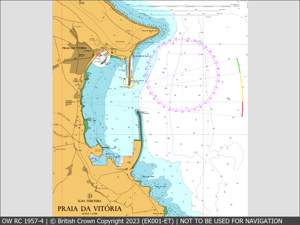 OceanWise Raster Chart 1957 panels