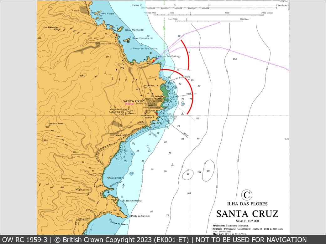 OceanWise Raster Chart 1959 panels