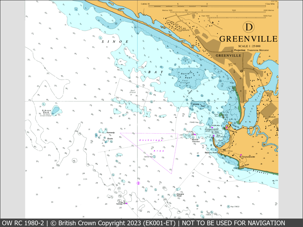 OceanWise Raster Chart 1980 panels