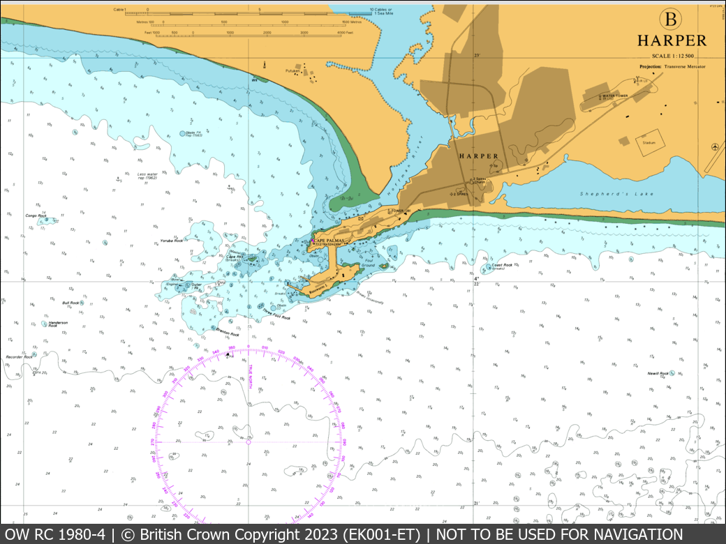 OceanWise Raster Chart 1980 panels