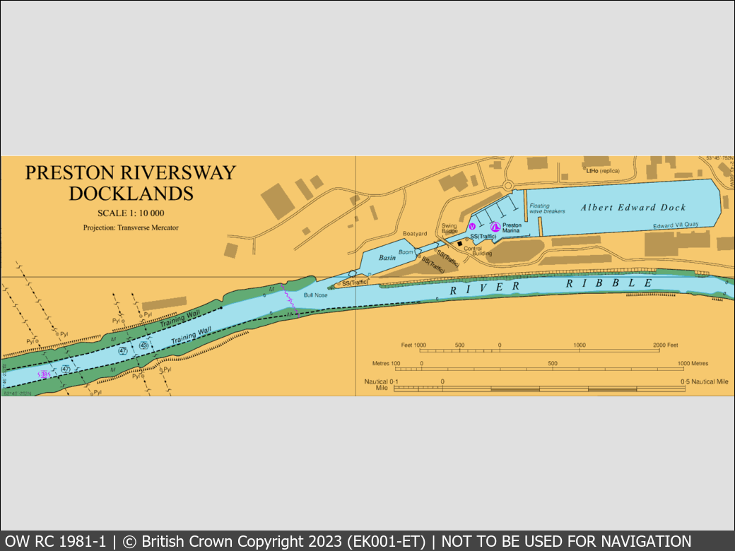 OceanWise Raster Chart 1981 panels