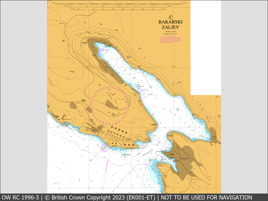 OceanWise Raster Chart 1996 panels