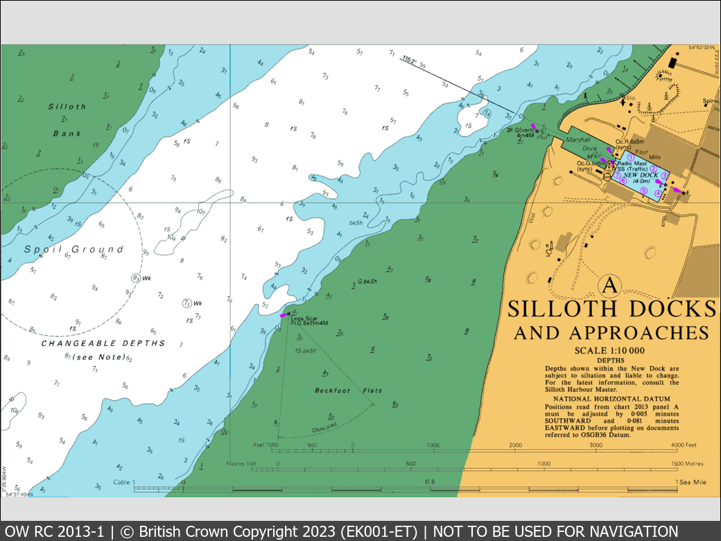 OceanWise Raster Chart 2013 panels