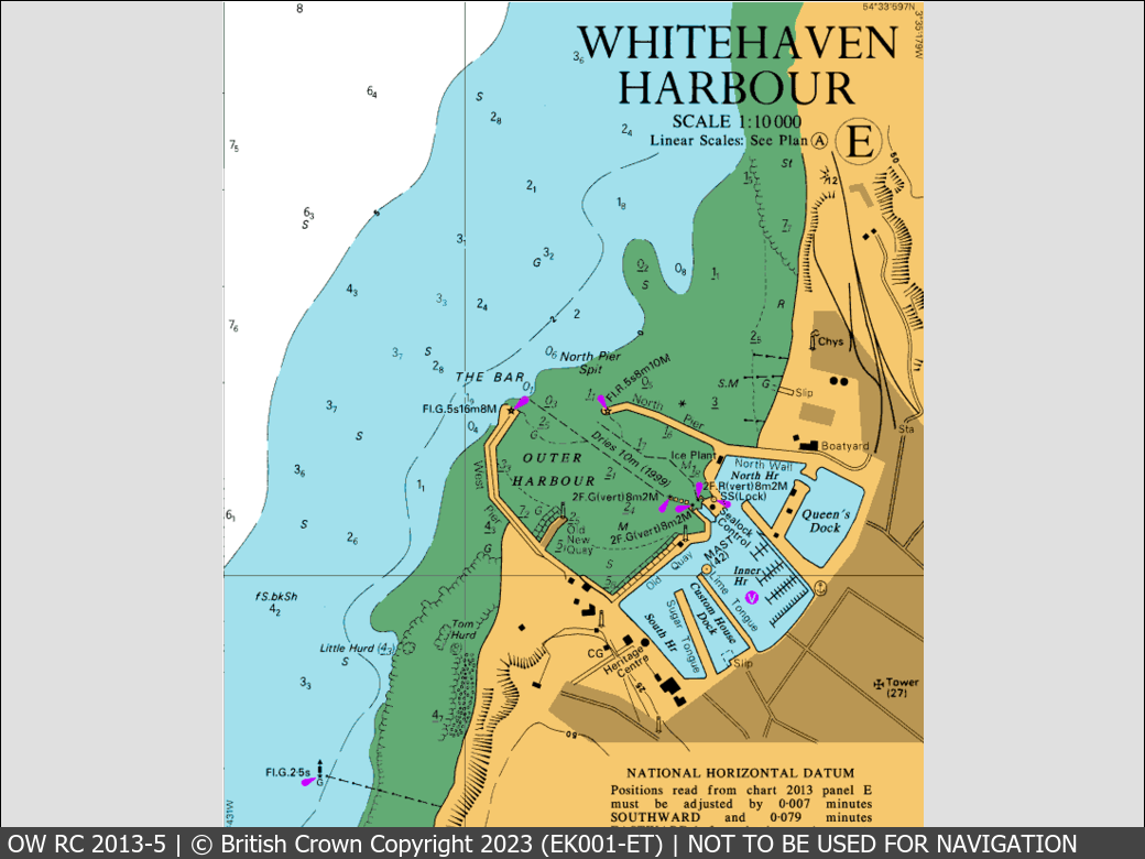 OceanWise Raster Chart 2013 panels