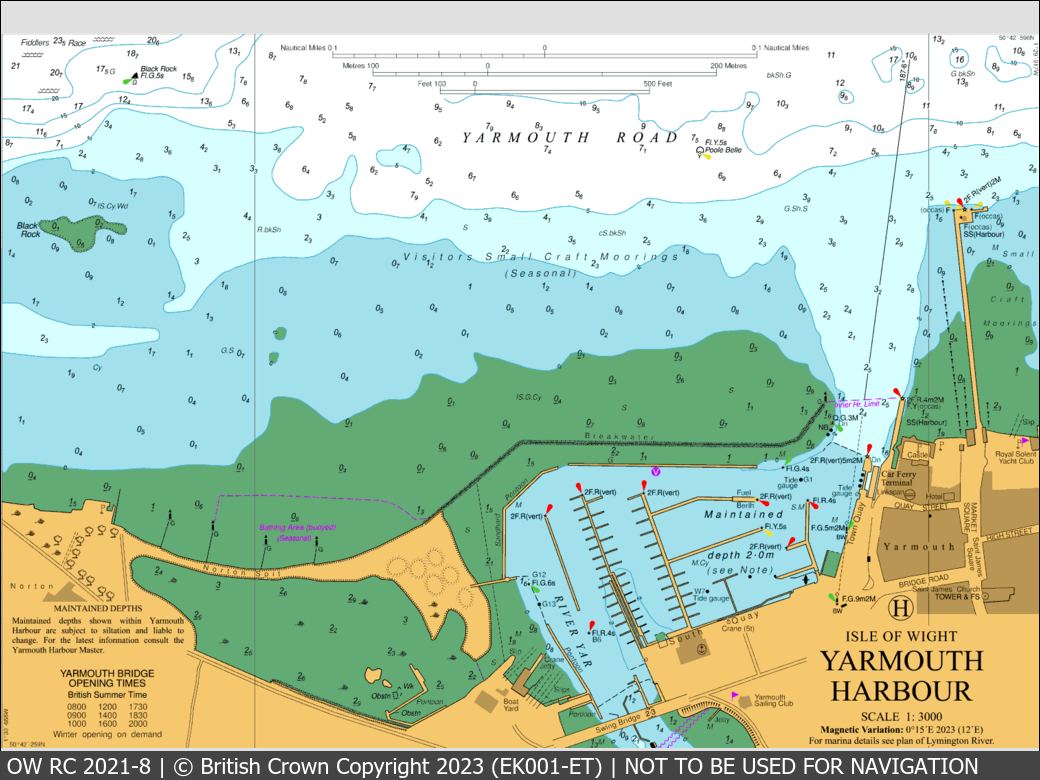 OceanWise Raster Chart 2021 panels