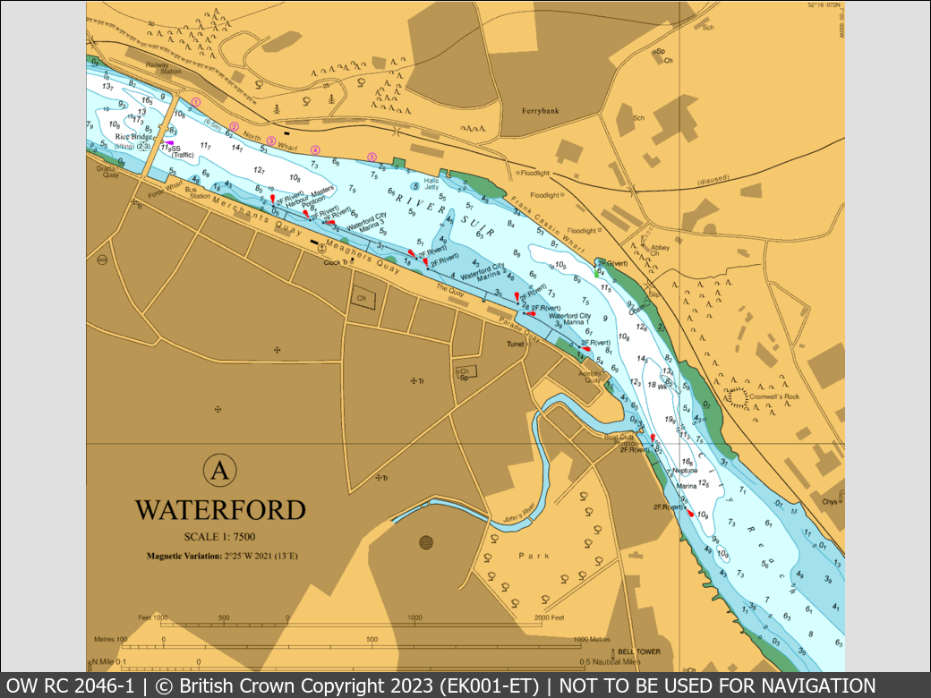 OceanWise Raster Chart 2046 panels