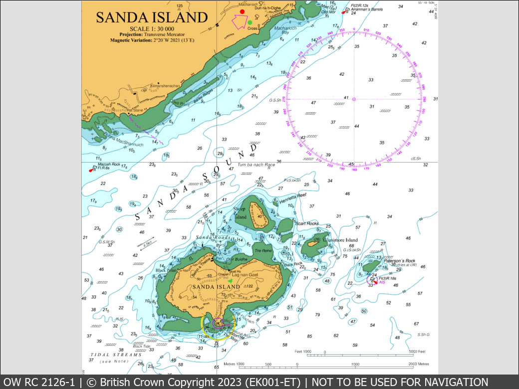 OceanWise Raster Chart 2126 panels